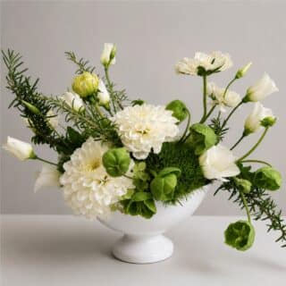 art floral Linck Karte